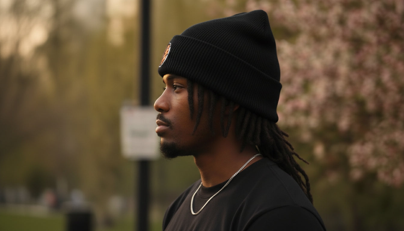 Sound Mind Embroidered Cuffed Beanie