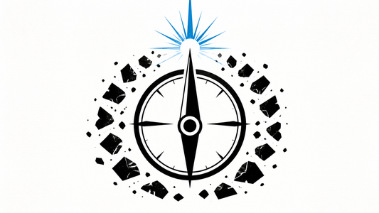 Wordless symbolic compass image for Consecration in a Distracted World