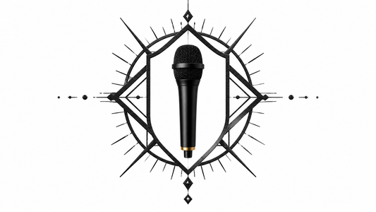 Wordless microphone image for Consecration and Speech