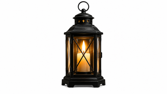 Symbolic lantern representing a watchful consecrated life.