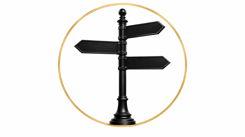 Symbolic signpost representing Nazarite, Nazarene, and Nazirite terms