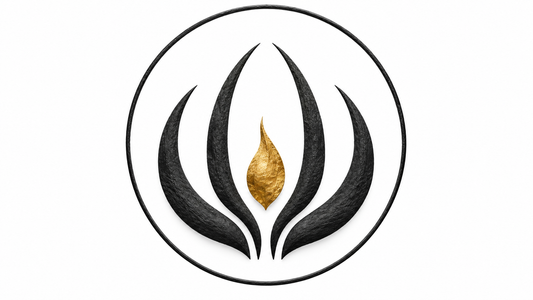 Wordless symbolic three-pillar emblem for the Nazarite vow