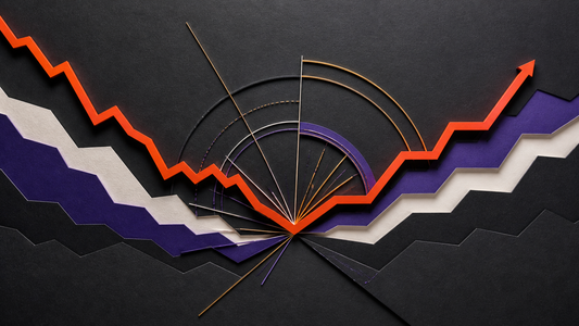 Layered market path turns and continues after entering a harmonic convergence zone.