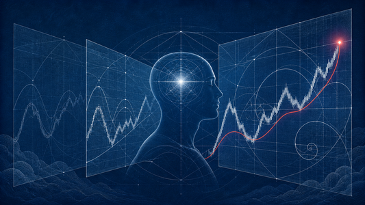 A calm mind aligned with evolving market blueprints and a refined price path.