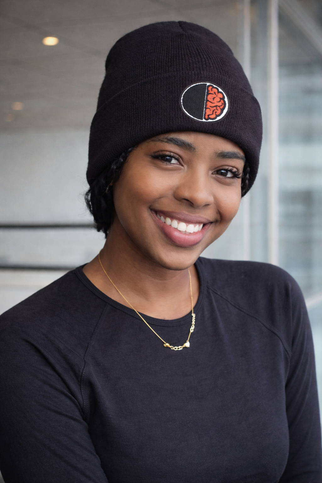 Sound Mind Embroidered Cuffed Beanie