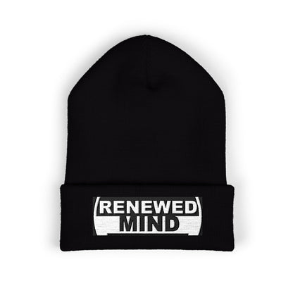 Renewed Mind Embroidered Cuffed Beanie