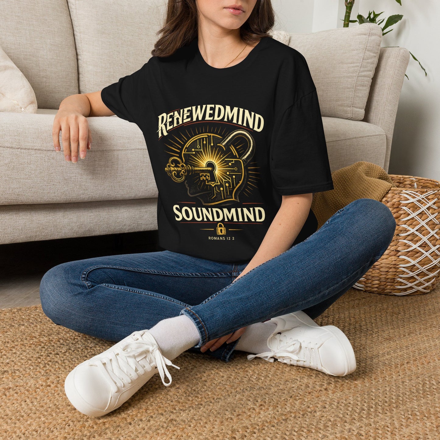 RenewedMind Soundmind T‑Shirt — Inspirational Christian Mental Wellness Graphic Tee
