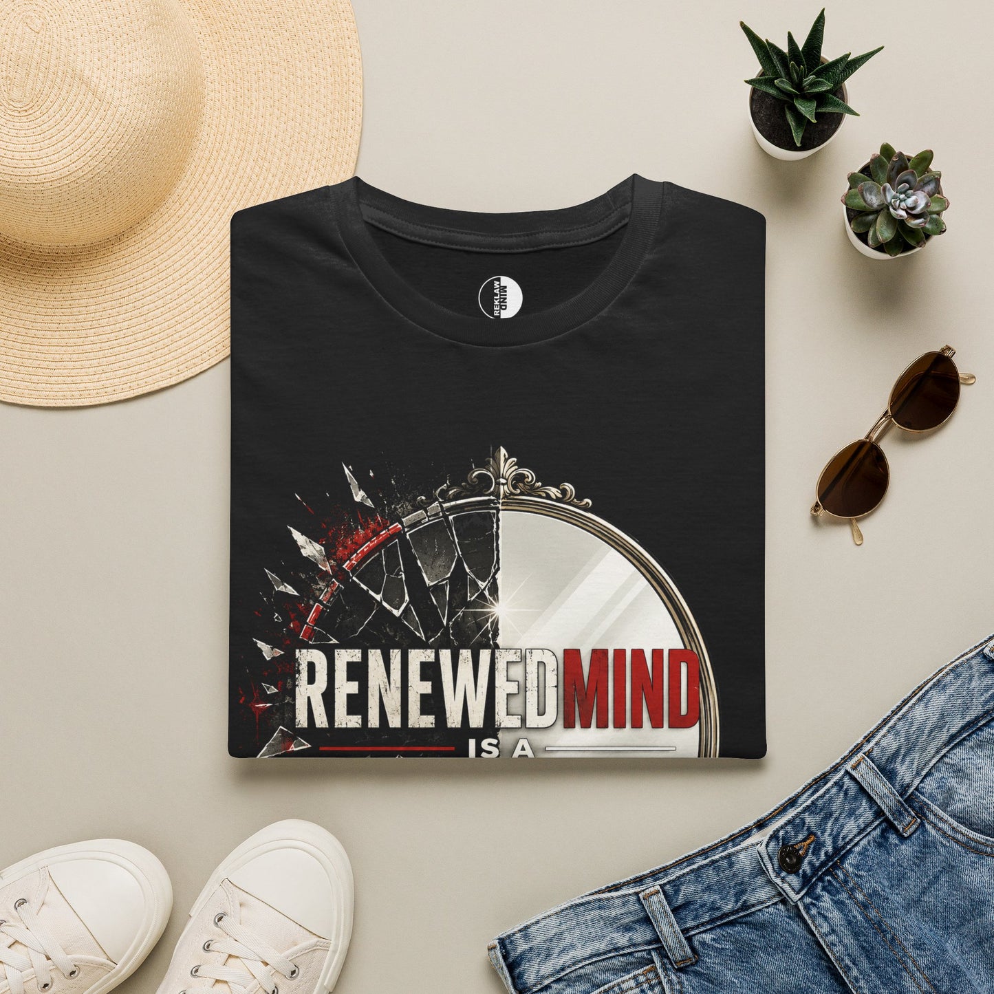 Renewed Mind T-Shirt — "Renewed Mind is a Sound Mind" Christian Faith Graphic Tee