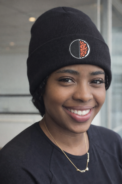 Sound Mind Embroidered Cuffed Beanie