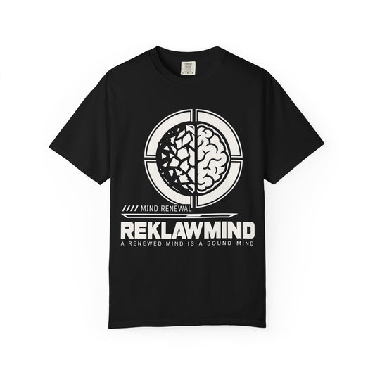 Reklawmind 'Mind Renewal' Graphic T-Shirt — Brain Logo Mental Wellness Tee