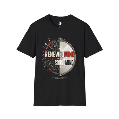 Renewed Mind T-Shirt — "Renewed Mind is a Sound Mind" Christian Faith Graphic Tee